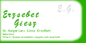 erzsebet giesz business card